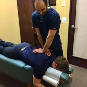 Chiropractor Shahen Simian Treats a patient with a herniated disc burbank