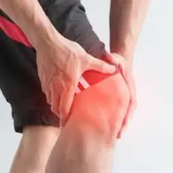athlete having knee pain