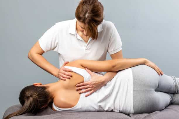 Chiropractic care adjustment for auto accident injuries.
